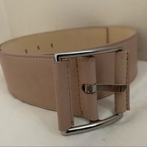 French connection pink leather belt M